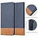 Custodia Compatibile Con Samsung Galaxy Note 10 In Blu Scuro Marrone - Coperchio Protettiva Con Chiusura Magnetica, Funzione Stand E Tasca Per Le Carte - Foto miniatura 6