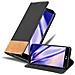 Custodia Compatibile Con Lg G2 In Nero Marrone - Coperchio Protettiva Con Chiusura Magnetica, Funzione Stand E Tasca Per Le Carte - Foto miniatura 1