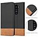Custodia Compatibile Con Lg G2 In Nero Marrone - Coperchio Protettiva Con Chiusura Magnetica, Funzione Stand E Tasca Per Le Carte - Foto miniatura 5