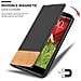 Custodia Compatibile Con Lg G2 In Nero Marrone - Coperchio Protettiva Con Chiusura Magnetica, Funzione Stand E Tasca Per Le Carte - Foto miniatura 6