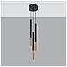 Lampada A Sospensione Mozaica 3p Sollux Rame 1000x200x80 Mm Acciaio - Foto miniatura 10