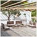 Set Divani Da Giardino 8 Pz Con Cuscini In Polyrattan Marrone - Foto miniatura 1