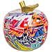 Decorazione Mela Graffiti 14x16 Cm Multicolore - Foto miniatura 2