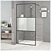 Parete Doccia Walk In 100x195 Cm Vetro Semi Smerigliato Esg - Foto miniatura 1