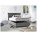 Letto Piazza E Mezza Creta, Letto Contenitore Con Rivestimento In Tessuto, 100% Made In Italy, Apertura Frontale, Con Materasso Cm 120x190 Incluso, Grigio - Foto miniatura 2