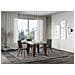 Tavolo Allungabile 90x90/246 Cm Naxy Mix Piano Bianco Frassino - Gambe Noce - Bianco Frassino /noce - Foto miniatura 4