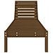 Lettino Prendisole Miele 199,5x60x74 Cm Legno Massello Di Pino - Foto miniatura 3