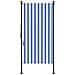 Tenda A Rullo Esterno Blu E Bianca 100x270cm Tessuto E Acciaio - Foto miniatura 6