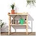 Tavolo Piante Con Ripiano 78x38x, 82,5cm Legno Massello Di Abete - Foto miniatura 3