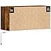 Mobile TV a Parete con Luci LED Rovere Fumo 80x31x35 cm - Foto miniatura 10