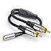 S-ACA004 cavo audio 0,25 m 2 x RCA 3.5mm Nero - Foto miniatura 4