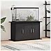 Supporto Acquario 101x41x58 cm Legno Multistrato Rovere Nero - Foto miniatura 1