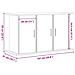 Supporto Acquario 101x41x58 cm Legno Multistrato Rovere Nero - Foto miniatura 9