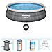 Piscina Fuori Terra - In Giro - 457x84 Cm - Grigio - Include Accessori Coordinati Cb60 - Foto miniatura 1