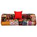 Lusso Casadino -  Pouf Modulare A 2 Posti In Tessuto Patchwork - Foto miniatura 1