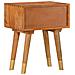 Lusso Casadino -  Comodino 40x30x58 Cm In Legno Massello Di Mango - Foto miniatura 4