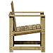 Sedia Da Giardino 62x56x77 Cm In Legno Impregnato Di Pino - Foto miniatura 4