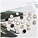 Eleganti Bottoni Per Camicie E Vestiti - Set Da 10 White  14 - Foto miniatura 4