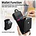 Custodia In Pelle Pu Nera Compatibile Con Iphone 16 Plus Con Porta Carte A Fisarmonica, Specchio E Tracolla   Model 3 - Foto miniatura 5