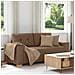 Divano Divanetto Marrone 140 cm in Tessuto - Foto miniatura 2