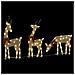 Decorazione Natalizia Renna 3 pz 90 LED Bianco Caldo - Foto miniatura 6