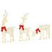 Decorazione Natalizia Renna 3 pz 90 LED Bianco Caldo - Foto miniatura 7