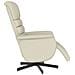Poltrona Reclinabile con Poggiapiedi Crema in Similpelle - Foto miniatura 4