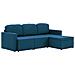 Lusso Casadino -  Divano Letto Modulare A 3 Posti Blu In Tessuto - Foto miniatura 1