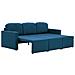 Lusso Casadino -  Divano Letto Modulare A 3 Posti Blu In Tessuto - Foto miniatura 3