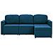 Lusso Casadino -  Divano Letto Modulare A 3 Posti Blu In Tessuto - Foto miniatura 4