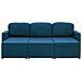 Lusso Casadino -  Divano Letto Modulare A 3 Posti Blu In Tessuto - Foto miniatura 5