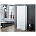 SZAFA MALWA B armadio /guardaroba per camera da letto 5 ripiani 2 porta /porte Bianco - Foto miniatura 3