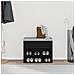 Panca Hall  in Nero Rovere 60x30x45 cm in Legno ingegnerizzato - Foto miniatura 4