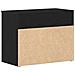 Panca Hall  in Nero Rovere 60x30x45 cm in Legno ingegnerizzato - Foto miniatura 6