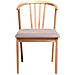 Set Di 2 Sedie Da Pranzo Craig Legno Marrone Chiaro /tortora - Foto miniatura 4