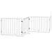 Cancello Cani Porta Pieghevole Bianco 6 Pannelli 480 cm Pioppo - Foto miniatura 3