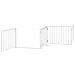 Cancello Cani Porta Pieghevole Bianco 6 Pannelli 480 cm Pioppo - Foto miniatura 4