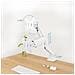 DB1334TNR-W Supporti a parete per TV 86,4 cm (34") Scrivania Bianco - Foto miniatura 6