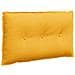 Cuscino per Schiena Giallo Chiaro 80 x 50 cm Tessuto in Cords - Foto miniatura 1