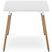 Tavolo da pranzo moderno bianco YURO 120 cm x 80 cm - Foto miniatura 3