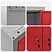 Set di armadi per attrezzi con lo scaffale 6 pcs Rosso - Foto miniatura 9