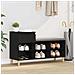 Mobile per scarpe con cassetto Rovere Nero 102 x 36 x 60 cm - Foto miniatura 2