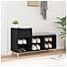 Mobile per scarpe con cassetto Rovere Nero 102 x 36 x 60 cm - Foto miniatura 4