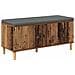 Panca per ingresso con cuscino Legno vecchio 100 x 38 x 46 cm - Foto miniatura 1