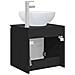 Mobile Lavabo da Parete Nero 49,5 x 44,5 x 65 cm - Foto miniatura 4