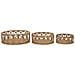 Set 3 Vassoi Fuji In Rattan Naturale — Ø 50x16, Ø 40x14, Ø 30x12 Cm - Foto miniatura 1