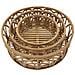 Set 3 Vassoi Fuji In Rattan Naturale — Ø 50x16, Ø 40x14, Ø 30x12 Cm - Foto miniatura 4