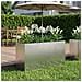 Vaso da giardino Argento 100 x 30 x 40 cm Acciaio Inox - Foto miniatura 2