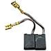 Spazzole di carbone per AEG WS21-230 E GVX - 8 x 14 x 20 mm - coppia - Foto miniatura 1