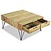 Tavolino Da Caffè 80x80x40 Cm In Legno Massello Di Teak - Foto miniatura 7